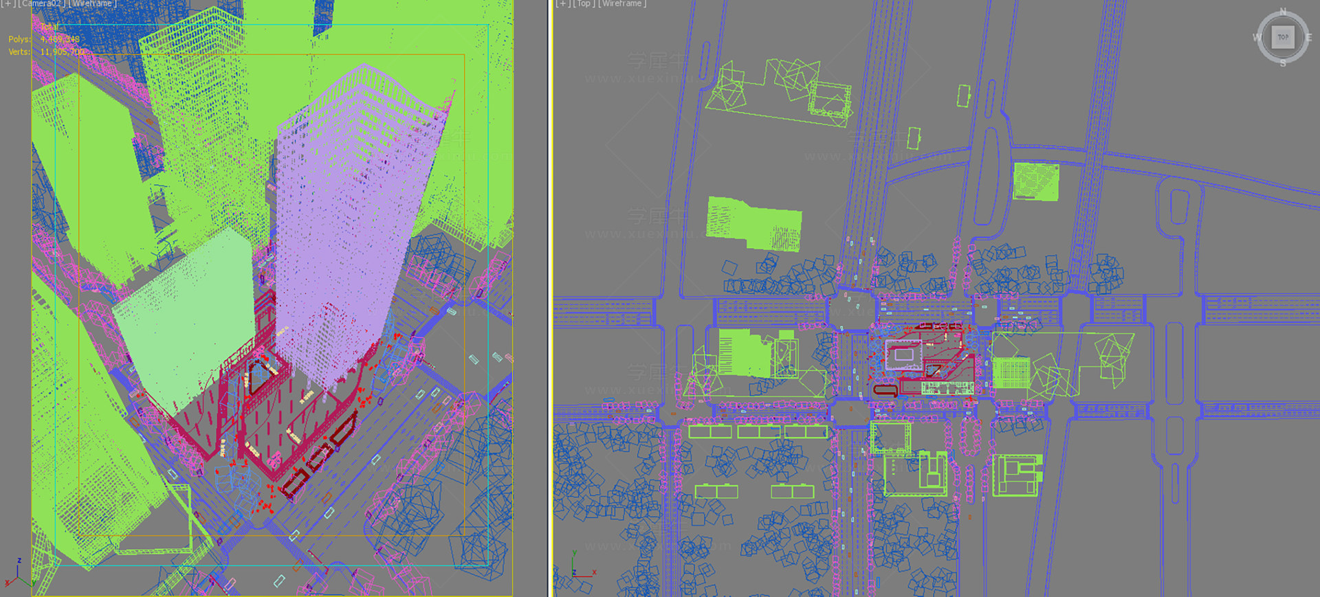 细致办公大厦3d模型
